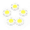 5pcs 3W COB LED Chips LED Strip Bar Light Bulb Lamp Flood Light DC9-10ï¼ˆVï¼‰ LJ