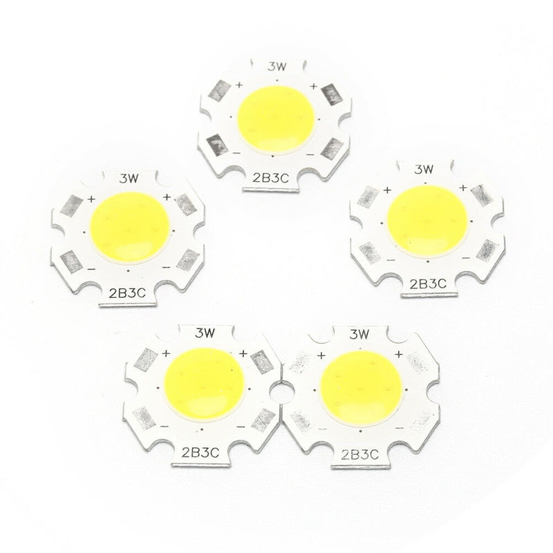5pcs 3W COB LED Chips LED Strip Bar Light Bulb Lamp Flood Light DC9-10ï¼ˆVï¼‰ LJ