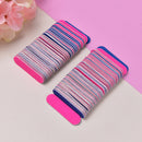 100pcs Mini Nail Files Nail Disposable Cuticle Remover Buffers Nail Art Tools LJ