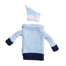 Knitting Christmas Wine Bottle Cover Set Sweater With Hat(Elk)