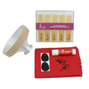 Tenor Saxophone Accessory Kit Rubber Mute+Cork Grease+Cleaning Cloth+Reeds