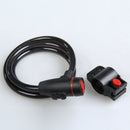 Universal Anti-Theft Steel Coil Cable Motorcycle Lock Bicycle Lock with Key
