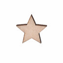 100x Wooden Mini Mixed Wood Stars Craft Cardmaking Scrapbooking Embellishmentpj0