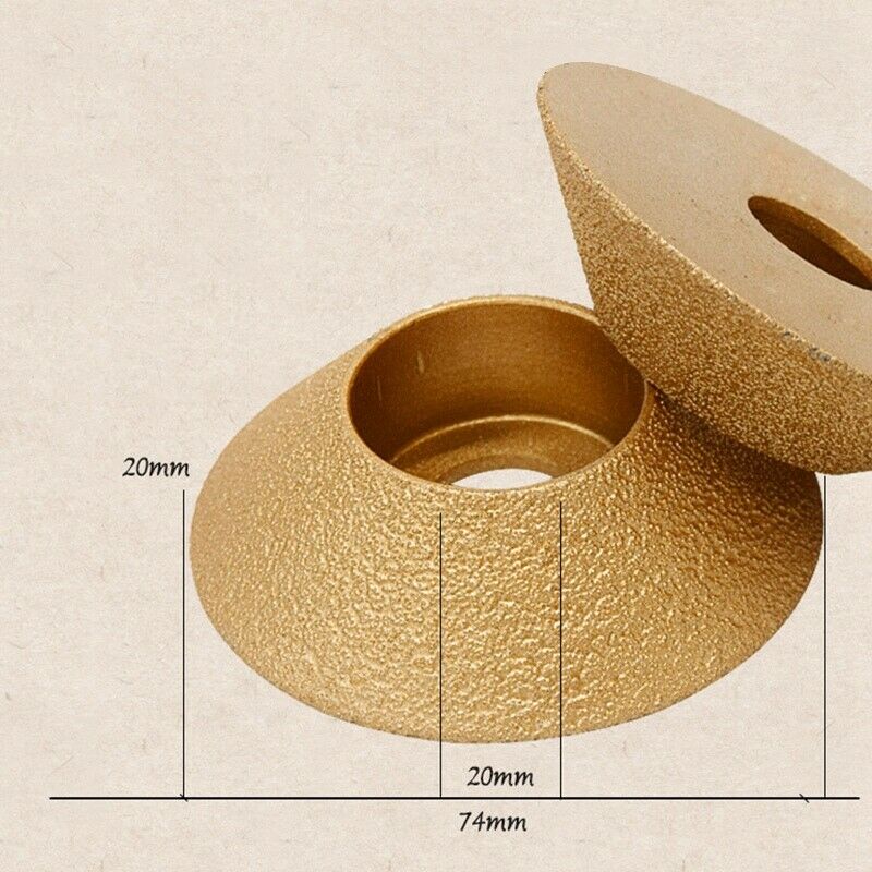 Brazing Diamond Angle Grinder Stone Grinding Wheel 45 Degree Bevel Edge Mar R9Y5