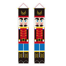 1Pair Christmas Walnut Soldier Door Curtain Hanging Door Ornament Party SupSEAU