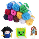 12 pcWoven Thread Cotton Cloth Hand Knitting Yarn Crocheted Crochet A4N1 Bl W3Z6