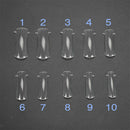 100Pcs Coffin Nails Clear Nail Tips Full Cover Artificial Nails with Clear Nail