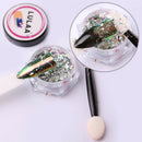 Lulaa 6 Colors/Set Nail Mirror Powder Aurora Mirror Flour Electroplating Po