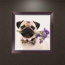 DIY 5D Dog Flower Diamond Embroidery Painting Cross Stitch Craft Home Decor
