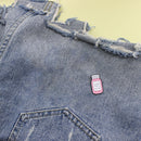 Clothing Bags Metal Women Men Lapel Pin Cartoon Bottle Drip Brooch (9) A