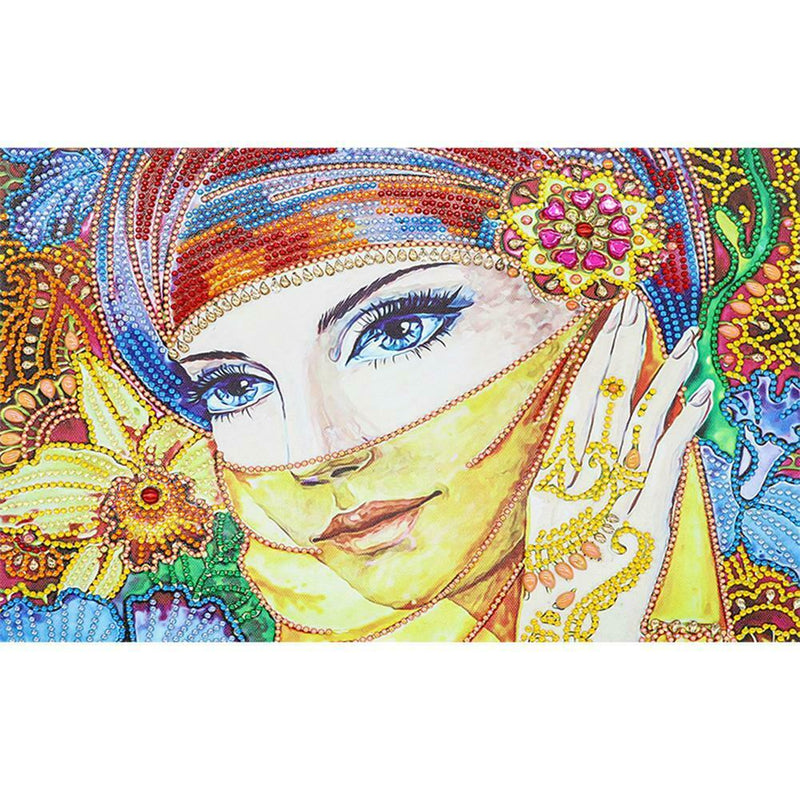 5D DIY Special Shaped Diamond Painting Beauty Cross Stitch Mosaic Kit Decor