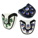 3pcs Custom PU Leather Golf Putter Cover with Multi  Closure