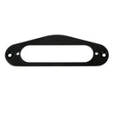 Electric Guitar Single Coil Neck Pickup Surround Ring with Screws Black