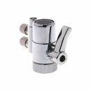 Water Filter Faucet Dual Diverter Valve M22 To 1/4" Chrome Plated Brass Hot