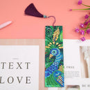 DIY Peafowl Special Shaped Diamond Painting Leather Tassel Bookmark Crafts Gi
