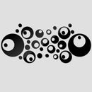 28pcs/Set Removable Round DIY Mirror Wall Stickers Home Decoration