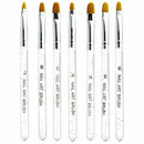 7Pcs UV Gel Acrylic Nail Art Builder Brush Tool Nail Painting Pro. Ar T2A2 N0C8