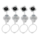 4pcs Universal Screw Air Valve Caps Inflatable Boat Kayak Raft Spare Part White