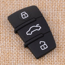 2x Silicone Replacement Pad Remote Key 3-Button fit for Audi A3 A4 A6 A8 TT Q7