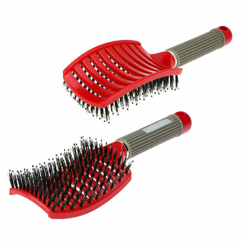 Bristle Large Vented Styling Hair Comb Detangling Thick Hair Massage Bru RGC