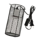 Reptile Heat Light Holder Iron Lampshade Pet Anti-Scald Lamp Shade US Plug
