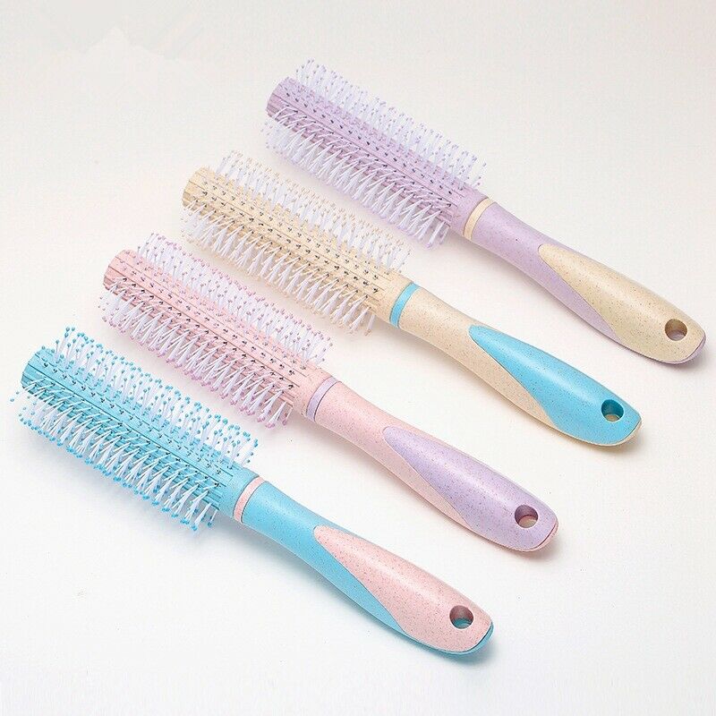 4Pcs Hair Comb Hair Round Brush Professional Nano Technology Ceramic Ionic  W9Y1