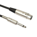 3-Pin XLR Female to 1/4 6.35mm Mono Jack Male Plug TRS Audio Cable Mic A VNH