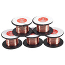 5 Pcs 0.1mm Diameter Copper Soldering Solder Enamelled Reel Wire R6Y9