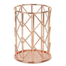 Pen Holder, Makeup Brush Holder Wire iron Pencil Holder Desk Accessories Ro