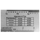 String Action Ruler Gauge Tool for Electric Bass and Acoustic Guitar, Stainless