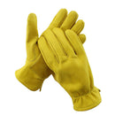 Mens Motorcycle Cowhide Leather Yellow Racing Motorbike Biker Gloves Yellow
