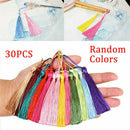 Pack Of 30 13cm Luxury Silky Tassels - Craft, Sewing, Decoration, Costume AU