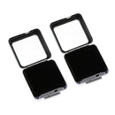 2x Jewelry Display Box With Glass Lid Loose Diamond Bead Organizer Show Case
