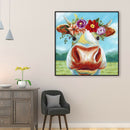 5D DIY Diamond Painting Kits Cow Full Round Drill Handicrafts Art (B2300)