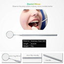 3pcs Dental Instrument Mouth Mirror Tweezers Probe Dental Mirror Tool Useful hfd