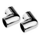 2 Packs Marine Hand Rail Fitting Hardware 7/8" 90 Degree Elbow 22mm &Screws