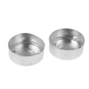 100x Mini Aluminum Tea Light Tins Empty Case Containers for Candle Making