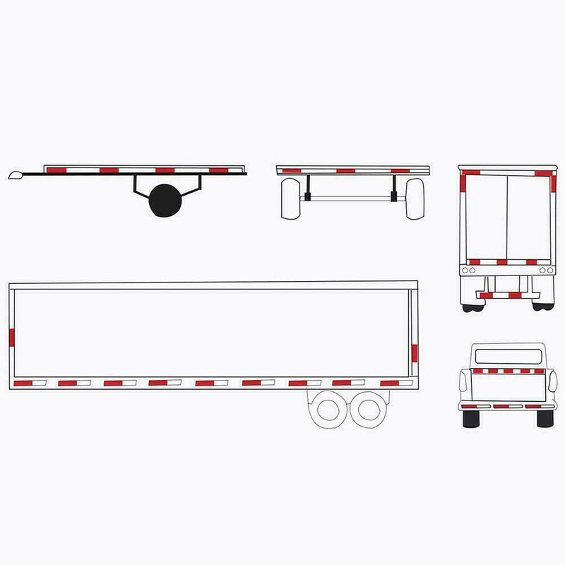 1* Conspicuity Grade Diamond Tape Tractor Trailer Truck Reflective Tape R0F7