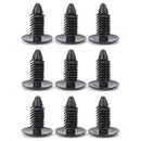 50pcs Auto Car Trunk Bumper Fender Retainer Push Black Plastic Clips Fastener Nw