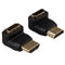 HDMI Male to Female Angle Port Saver Adapter Connector 90 or 270 Degree Cmple