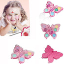 Kids Girls Cosmetic Butterfly Shaped Eye Shadows & Lip Set Pretty Glosses M D7G1