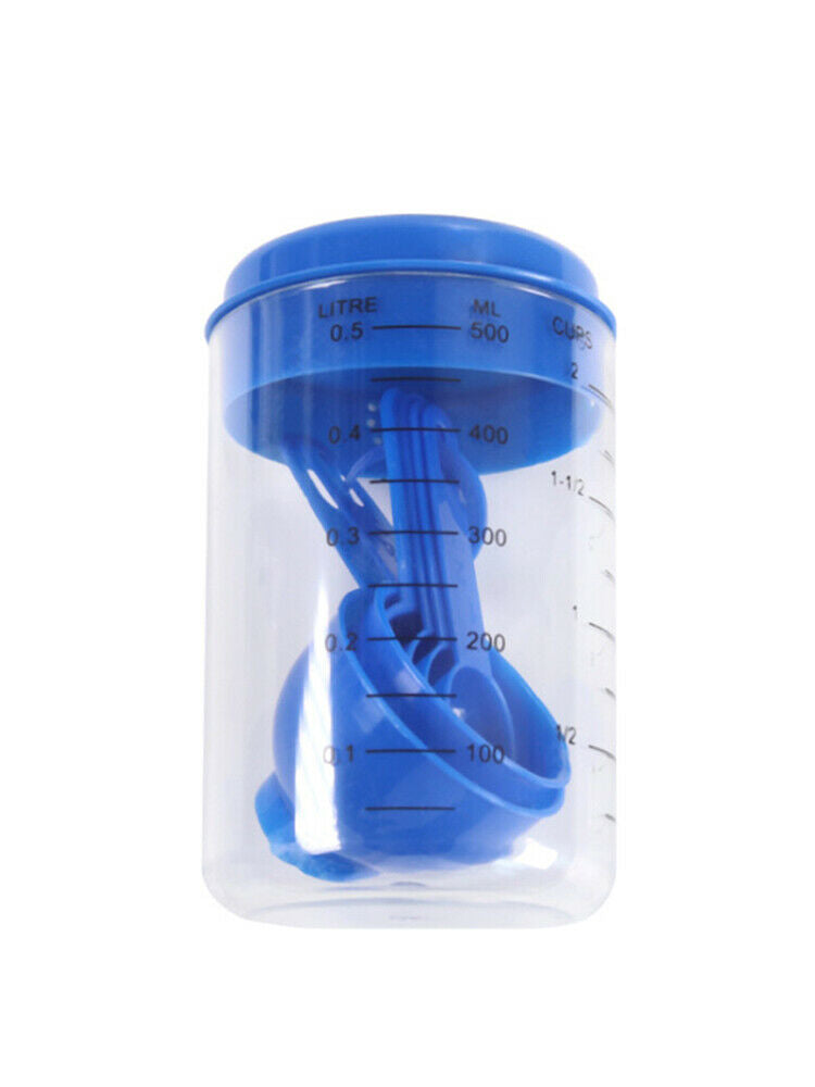 1 Set Measuring Spoon Plastic for Kitchen Baking Tool Spoon Blue Newest Useful