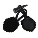 Pair Duffel Coat Loops Toggle Buttons Repair Craft Supply Sewing DIY Black