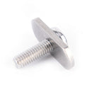 4 Sets Durable Stainless Steel Screws & Nuts Hardware for Kayak Track/ Rail 3C