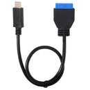 Usb 3.1 Type-C Usb-C Male Single Port To Usb 3.0 Motherboard 19Pin 20Pin He