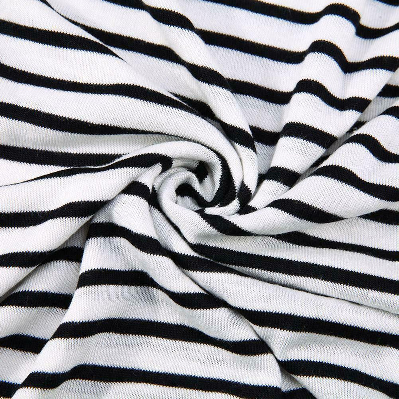 Long Sleeve Nursing T-Shirt for Pregnant Women Striped Maternity Clothes