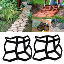 2 Pieces Concrete Stepping Stone Paver Mold, Lawn Garden and Patio Reusable DIY
