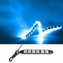 2x Car Flexible 6 LED DRL Daytime Running Light Driving Daylight Fog Light Lamp
