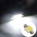 New 10pcs White 31mm 12smd COB LED DE3175 Bulbs For Car Interior Lights Dom Y9V2