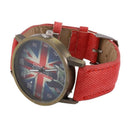 Men & Women Bracelet Watches Vogue Quartz Analog Canvas belt Item Color:red H9E6